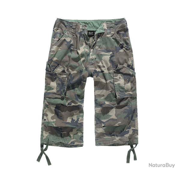 Short 3/4 Brandit Urban Legend en coton doubl� avec cordon - Woodland / 5XL