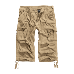 Short 3/4 Brandit Urban Legend en coton doubl&eacute; avec cordon - Beige / 7XL