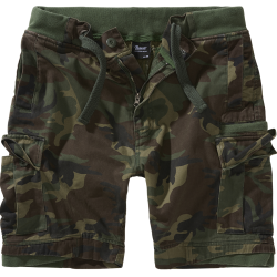 Short Brandit Packham Vintage en coton six poches - Woodland / 2XL