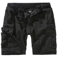 Short Brandit Packham Vintage en coton six poches - Noir / 4XL