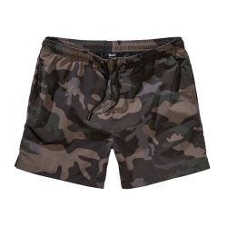 Short de bain Brandit Swimshort Basic en nylon - Dark Camo / L
