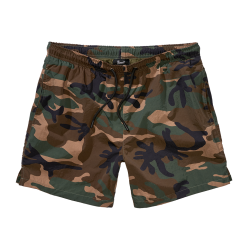 Short de bain Brandit Swimshort Basic en nylon - Woodland / S