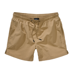 Short de bain Brandit Swimshort Basic en nylon - Camel / XL