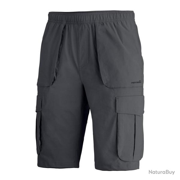Short fonctionnel Pentagon Arden en nylon extensible 165 g/m� - Welded Grey / M