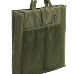 Si&egrave;ge pliant Brandit Foldable Seat 40 x 38 cm dossier - Vert olive