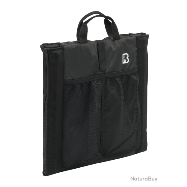 Si�ge pliant Brandit Foldable Seat 40 x 38 cm dossier - Noir