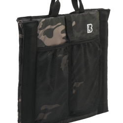 Si&egrave;ge pliant Brandit Foldable Seat 40 x 38 cm dossier - Dark Camo