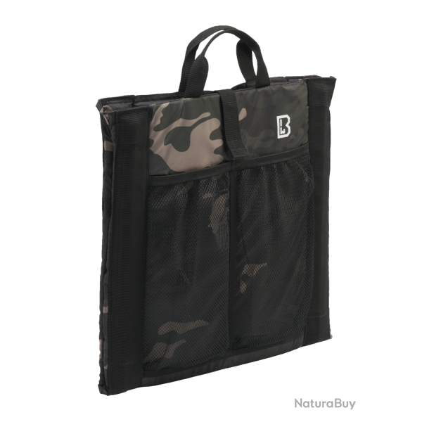 Si�ge pliant Brandit Foldable Seat 40 x 38 cm dossier - Dark Camo