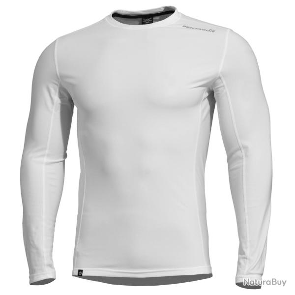 Sous-couche thermor�gulatrice Pentagon Pindos 2.0 polyester - Blanc / XL