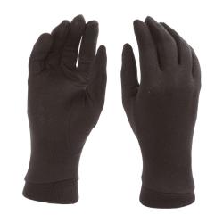 Sous-gants Ares en soie 100% fins et hypoallerg&eacute;niques - Noir / 8