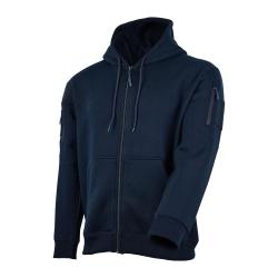 Sweat &agrave; capuche Ares &agrave; fermeture &agrave; glissi&egrave;re polycoton - Bleu marine / M