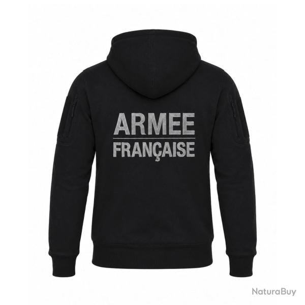 Sweat � capuche OPEX Spider brod� coton polyester 325 g/m� - Noir / M