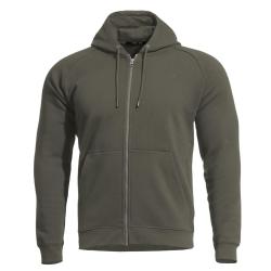 Sweat &agrave; capuche Pentagon Griffin polaire microfibre certifi&eacute; - RAL7013 / XL