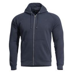Sweat &agrave; capuche Pentagon Griffin polaire microfibre certifi&eacute; - Bleu nuit / L
