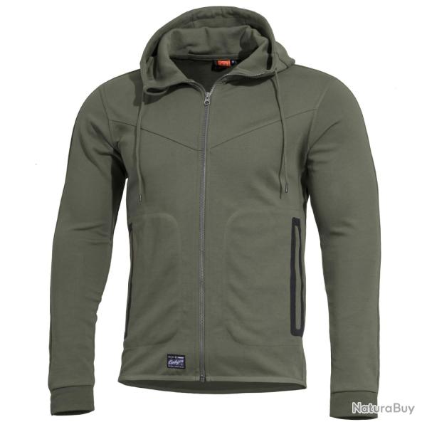 Sweat � capuche Pentagon Pentathlon 2.0 coton-polyester - Vert camo / XXL