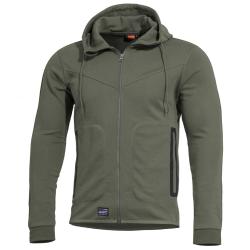 Sweat &agrave; capuche Pentagon Pentathlon 2.0 coton-polyester - Vert camo / M