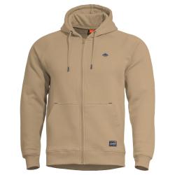 Sweat &agrave; capuche Pentagon Phaeton &agrave; fermeture &eacute;clair int&eacute;grale - Tan / S