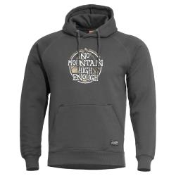Sweat &agrave; capuche Pentagon Phaeton No Mountain coton-polyester - Gris cendr&eacute; / M