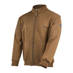Sweat &agrave; glissi&egrave;re Ares French Army polycoton 350 g/m&sup2; brod&eacute; - Coyote / XS