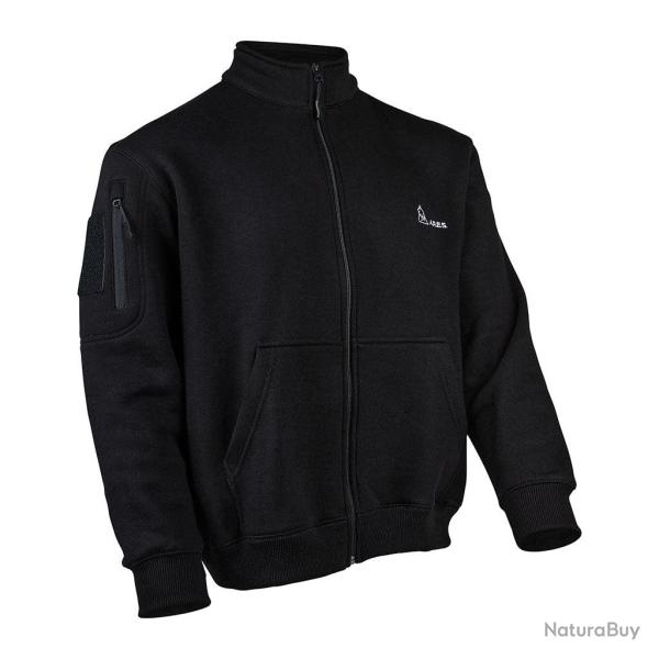 Sweat � glissi�re Ares French Forces polycoton 350 g/m� - Noir / XS