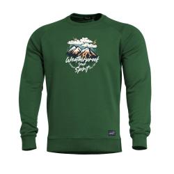 Sweat Pentagon Hawk Weatherproof coton-polyester - Vert Springbok / S