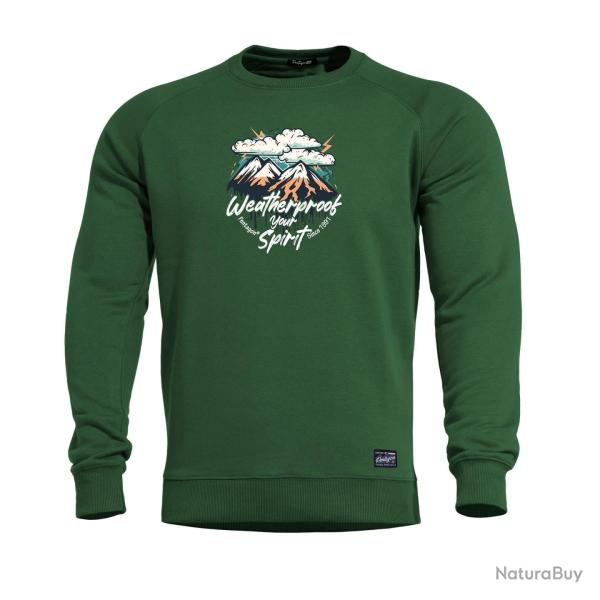 Sweat Pentagon Hawk Weatherproof coton-polyester - Vert Springbok / XL