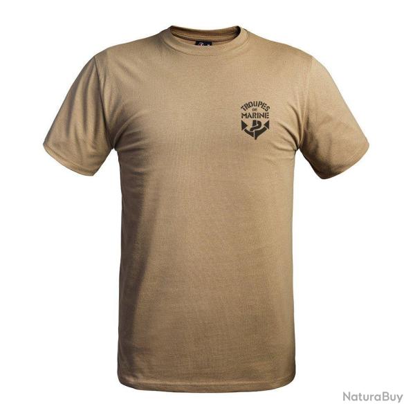 T-shirt A10 Equipment Troupes de Marine Coyote - S