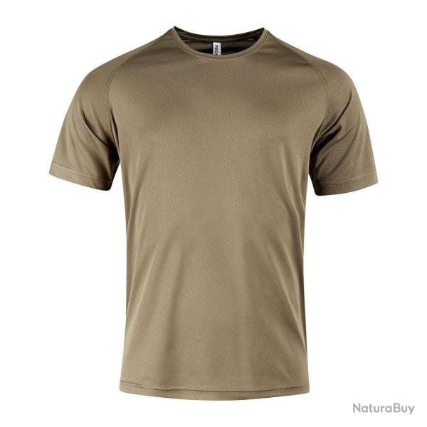 T-shirt Ares Easy-Clim thermor�gulateur manches courtes - Kaki / XL
