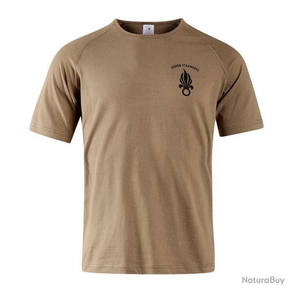 T-shirt Ares FELIN L�gion �trang�re 100% coton logo c�t� coeur - Sable / S