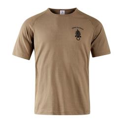T-shirt Ares FELIN L&eacute;gion &eacute;trang&egrave;re 100% coton logo c&ocirc;t&eacute; coeur - Sable / XL