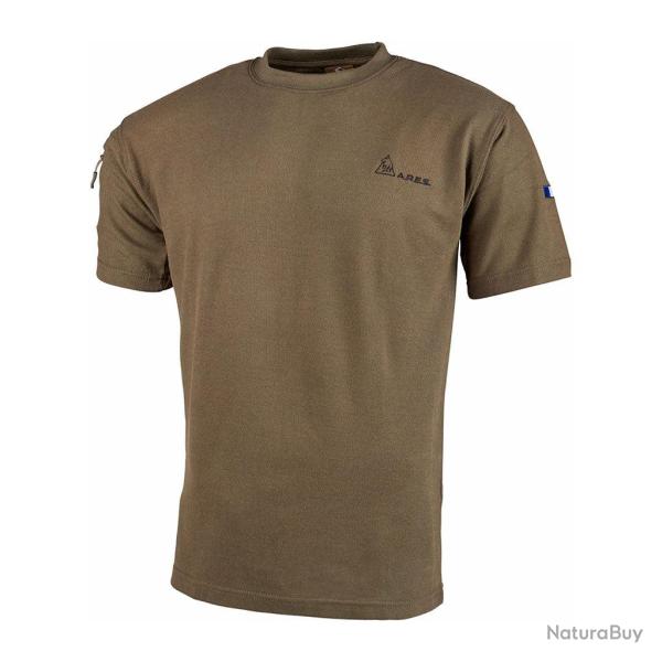 T-shirt Ares French Army en polycoton 230 g/m� avec poche - Coyote / XL