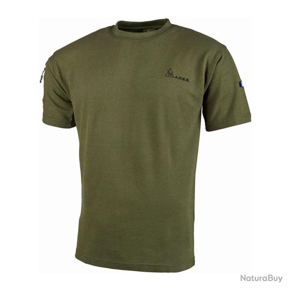 T-shirt Ares French Army en polycoton 230 g/m� avec poche - Kaki / S