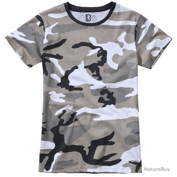 T-shirt Brandit coupe femme en coton 160 g par m� col rond - Urban / 2XL