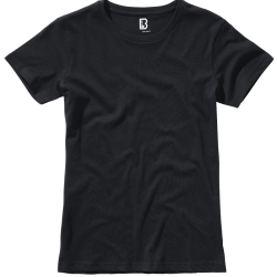 T-shirt Brandit coupe femme en coton 160 g par m&sup2; col rond - Noir / L