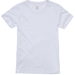 T-shirt Brandit coupe femme en coton 160 g par m&sup2; col rond - Blanc / S