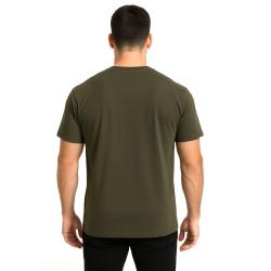 T-shirt Cooldry maille a&eacute;r&eacute;e polyester 140 g/m&sup2; respirant - Vert arm&eacute;e / XL