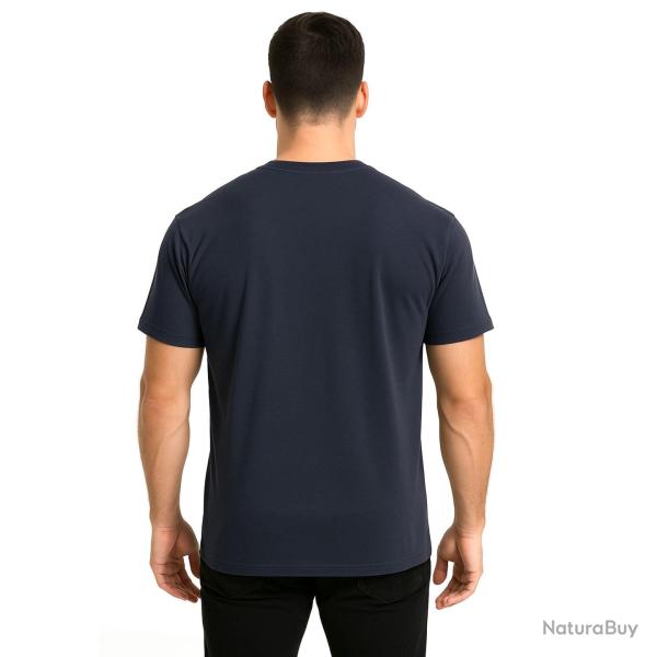 T-shirt Cooldry maille a�r�e polyester 140 g/m� respirant - Bleu marine / S