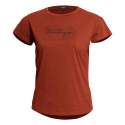T-shirt femme Pentagon Whisper Contour en coton biologique fin - Bordeaux / M