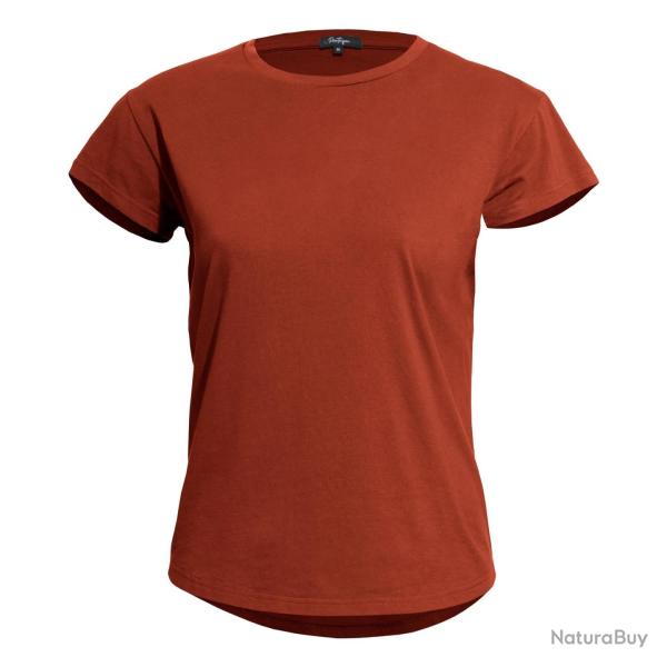 T-shirt femme Pentagon Whisper en coton biologique fil� - Bordeaux / S