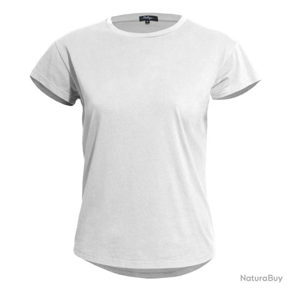 T-shirt femme Pentagon Whisper en coton biologique fil� - Blanc / XS