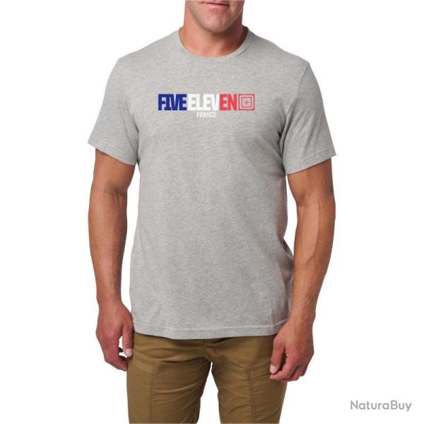 T-shirt France 5.11 Tactical graphique Five Eleven polycoton - Gris chin� / S