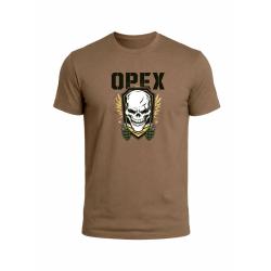 T-shirt imprim&eacute; OPEX &agrave; motif Grenades en coton 180 g/m&sup2; - Coyote / S