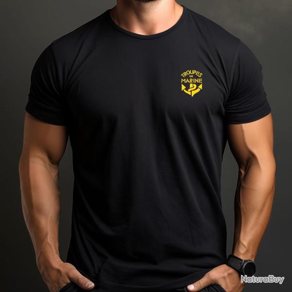 T-shirt imprim� Patrol Equipement Troupes de Marine coton - Autre / XL