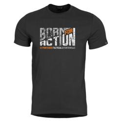 T-shirt imprim&eacute; Pentagon Ageron Born for Action coton 190 g/m&sup2; - Noir / L