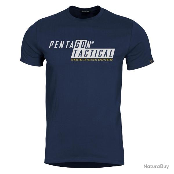 T-shirt imprim� Pentagon Ageron Go Tactical en coton ring-spun - Bleu nuit / M