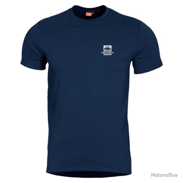 T-shirt imprim� Pentagon Ageron K2 Mountain coton 190 g/m� - Bleu nuit / 3XL