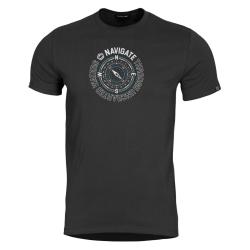 T-shirt imprim&eacute; Pentagon Ageron Navigate coton 190 g/m&sup2; - Noir / 2XL