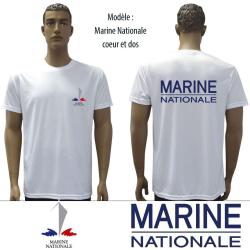 T-shirt Patrol Equipement Cooldry 100 % polyester s&eacute;rigraphi&eacute; - Blanc / S