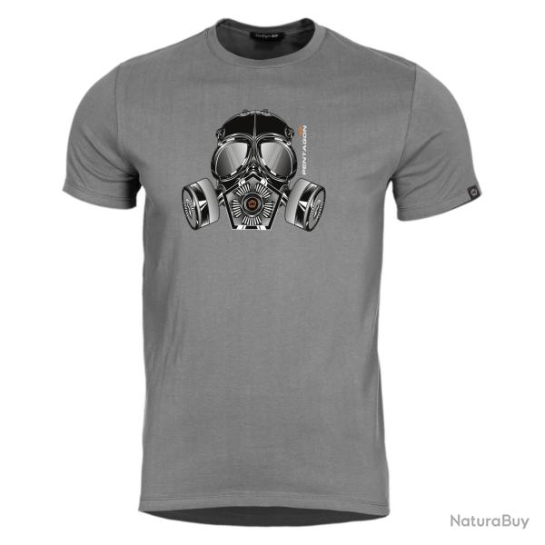 T-shirt Pentagon Ageron Gas Mask 190 g/m� coton fil� - Gris / M