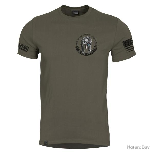 T-shirt Pentagon Ageron Vis et Honor coton 190 g/m� - RAL7013 / S